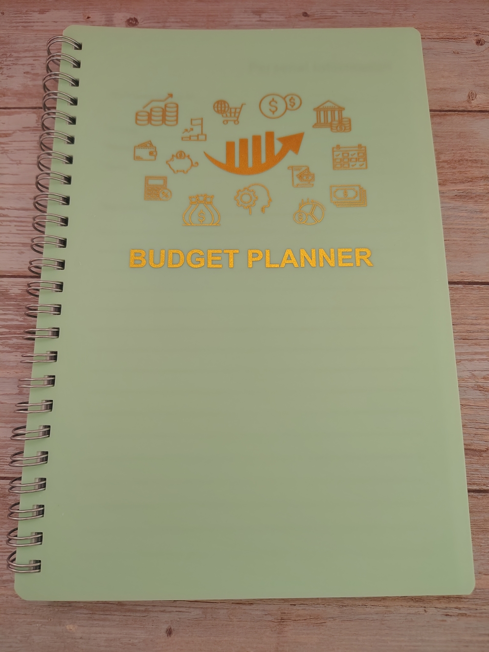 NEW Budget Planner Notebook Expense Tracker- Mint Green